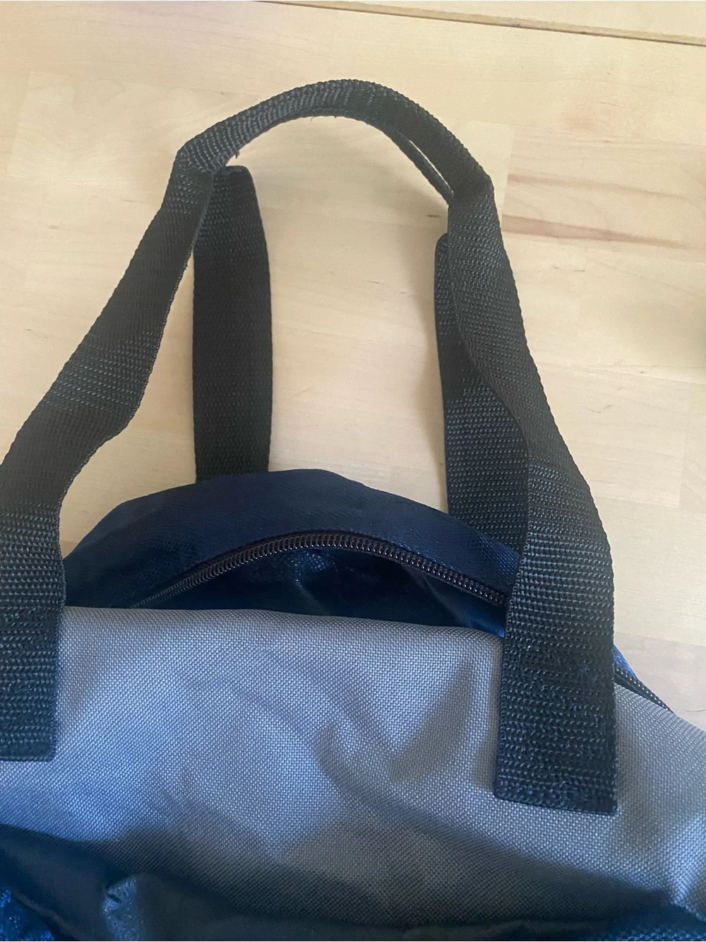 Black and Gray Men's Tote Bag - Unbranded Canvas Weekend Carry